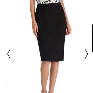 WHBM Seasonless Black Pencil Skirt